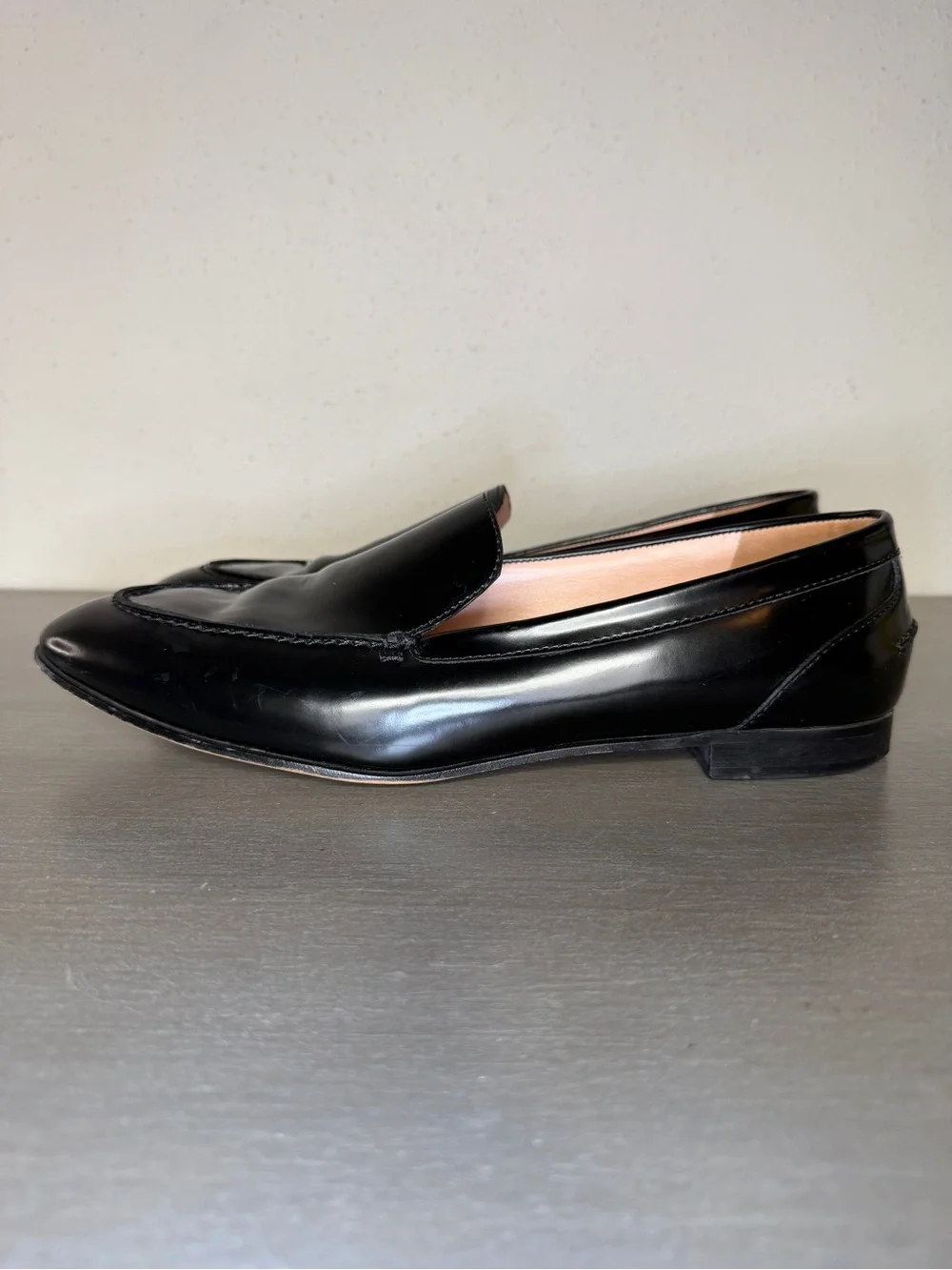 J.Crew Men's Italian Fine Leather Spazzolato Loafers Slip On Dress Shoes Size 12